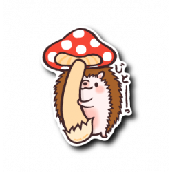 Sticker Jito Hedgehog B-SIDE LABEL