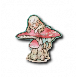 Sticker Mushroom Girl B-SIDE LABEL