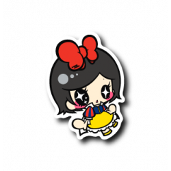 Sticker Ribbon Snow White B-SIDE LABEL