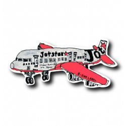 Sticker Airplane B-SIDE LABEL