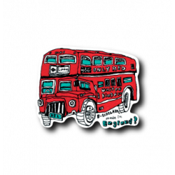 Sticker London Bus B-SIDE LABEL