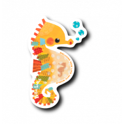 Sticker Collage Seahorse B-SIDE LABEL