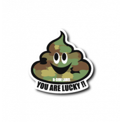 Sticker Camouflage Poop B-SIDE LABEL