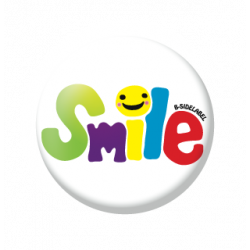Small Badge Colorful Smile B-SIDE LABEL