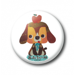 Small Badge Collage Beagle B-SIDE LABEL