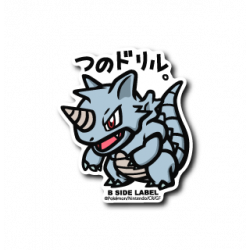 Sticker Rhydon Pokémon B-SIDE LABEL