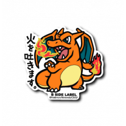 Sticker Charizard Pokémon B-SIDE LABEL