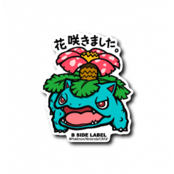 Sticker Venusaur Pokémon B-SIDE LABEL