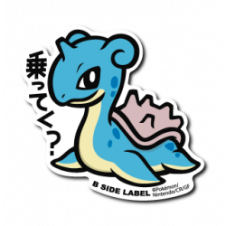 Sticker L Lapras Pokémon B-SIDE LABEL