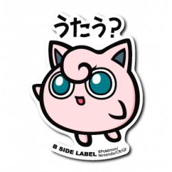 Sticker L Jigglypuff Pokémon B-SIDE LABEL