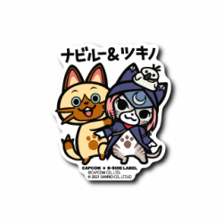 Sticker Navirou ＆ Tsukino Monster Hunter B-SIDE LABEL x CAPCOM