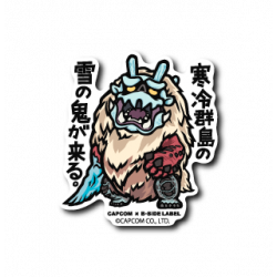 Sticker Snow Demons  Monster Hunter B-SIDE LABEL x CAPCOM