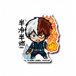 Sticker Todoroki Shoto Half-cold Half-burn My Hero Academia B-SIDE LABEL
