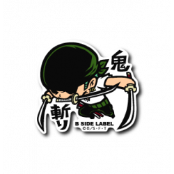Sticker Roronoa Zoro One Piece B-SIDE LABEL