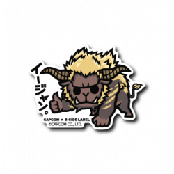 Sticker Rajang Charge Monster Hunter B-SIDE LABEL x CAPCOM