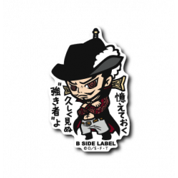 Sticker Dracule Mihawk One Piece B-SIDE LABEL