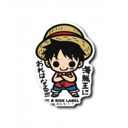 Sticker Luffy Pirate King One Piece B-SIDE LABEL