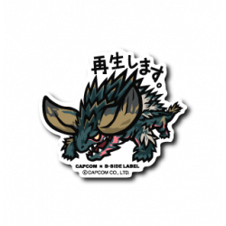 Sticker Playful Monster Hunter B-SIDE LABEL x CAPCOM