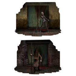 Figurines Pyramid Head Et Bubble Head Set Silent Hill 2