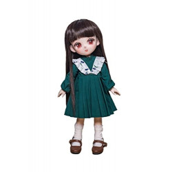 Japanese Doll Daisy Dark Green Dress Candy House Series