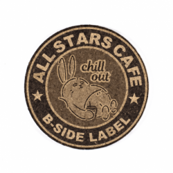 Coaster Chill Out Rabbit And Sloth B-SIDE LABEL