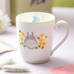 Mug Porcelaine Noritake Fleurs Jaunes Mon Voisin Totoro