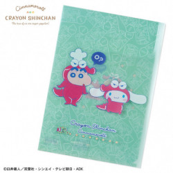Pochette Transparente Avec Couverture Chocobi Crayon Shin Chan x Cinnamoroll