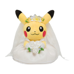 Plush Female Pikachu Western Dress Pokémon Garden Wedding