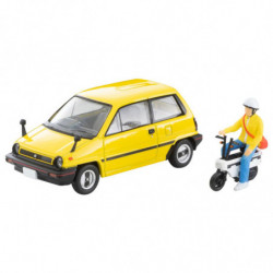 Mini Car Honda City Motocompo Set 1981 Yellow Ver. TOMICA