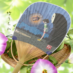 Bamboo Uchiwa Fan Odemukae Spirited Away