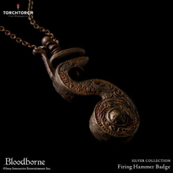 Silver Necklace Firing Hammer Badge Regular Ver. Bloodborne