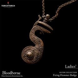 Silver Necklace Firing Hammer Badge Ladies Ver. Bloodborne