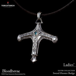 Silver Necklace Sword Hunter Badge Ladies Ver. Bloodborne