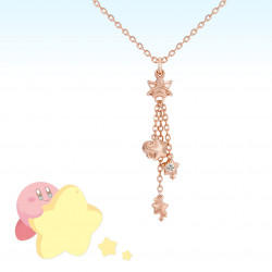 Silver Necklace Pink Gold Coating Stars Kirby x U Treasure