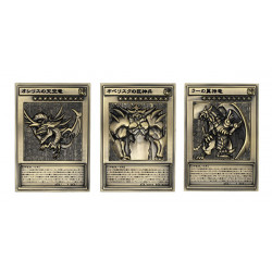 Cartes Relief Métal Trois Dieux Égyptiens Yu-Gi-Oh!