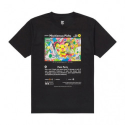 T-Shirt Enfants Pichu Éspiègle Noir 130 Pokémon