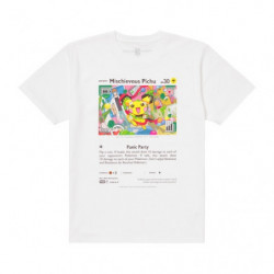 T-Shirt Pichu Éspiègle Blanc S Pokémon