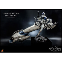 Figurine Commandant Appo & BARC Speeder Star Wars The Clone Wars TV Masterpiece