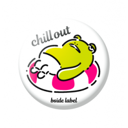 Small Badge Mysterious Frog B-SIDE LABEL