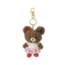 Plush Keychain Jackie Floral Dress The Bear's School