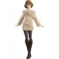 figma Female Body Chiaki with Off-the-Shoulder Sweater Dress