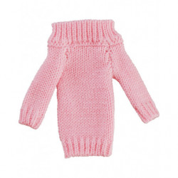 figma Styles Off-the-Shoulder Sweater Dress Pink Beige