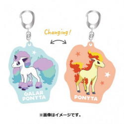 Porte-clés Acrylique Holographique Ponyta Pokémon