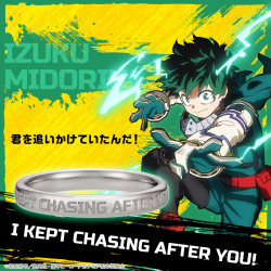 Silver Ring Izuku Midoriya Message My Hero Academia x U Treasure