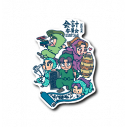 Sticker Kaiken Iinkai Nintama Rantaro B-SIDE LABEL