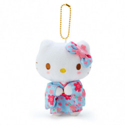 Peluche Porte-clés Kimono Sakura Bleu Clair Ver. Hello Kitty