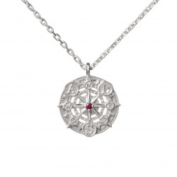 Silver Necklace Compass of Promise One Piece x U treasure