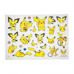 Cloth Stickers Set Pichu, Pikachu & Raichu Pokémon x Irodo