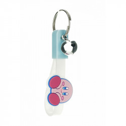 Keychain With Bell White Kirby
