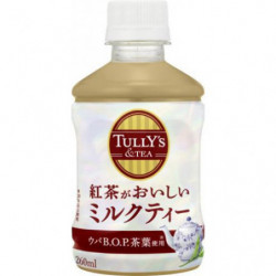 Plastic Bottle Milk with delicious tea Cold and Hot 260ml TULLY'S & TEA